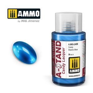 Candy Electric Blue - A-Stand · AMIG 2458 ·  AMMO by MIG Jimenez
