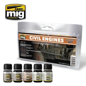Civil Engines Weathering Set · AMIG 7146 ·  AMMO by MIG Jimenez