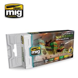 Futuristic Warzone Scenarios Paints · AMIG 7154 ·  AMMO by MIG Jimenez