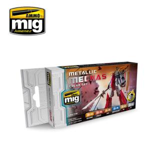 Metallic Mechas Color Set · AMIG 7158 ·  AMMO by MIG Jimenez