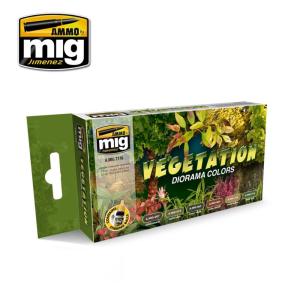 Vegetation Diorama Colors · AMIG 7176 · AMMO by MIG Jimenez Vegetation Diorama Colors · AMIG 7176 · AMMO by MIG Jimenez