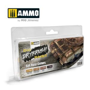 DRYBRUSH Set Rust Colors · AMIG 7302 · AMMO by MIG Jimenez DRYBRUSH Set Rust Colors · AMIG 7302 · AMMO by MIG Jimenez