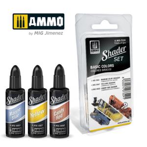 SHADER Set Basic Colors &middot; AMIG 7329 &middot;  AMMO by MIG Jimenez