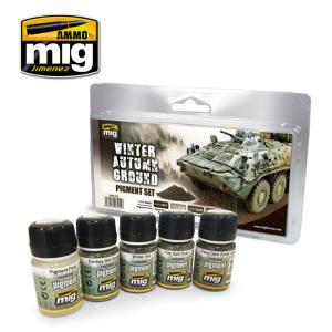 Winter Autumn Ground Pigment Set · AMIG 7455 ·  AMMO by MIG Jimenez