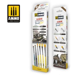 Extreme Weathering Diorama Brush Set · AMIG 7612 ·  AMMO by MIG Jimenez