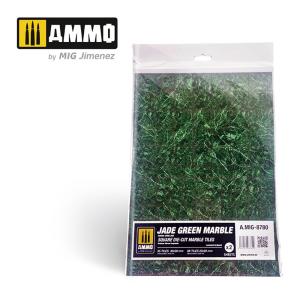Jade Green Marble. Square Die-cut Marble Tiles - 2 pcs · AMIG 8780 ·  AMMO by MIG Jimenez