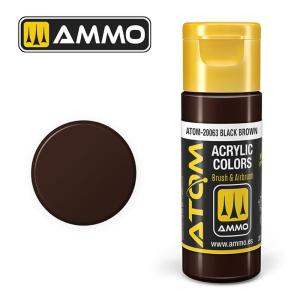 ATOM COLOR Black Brown &middot; AMIG ATOM20063 &middot;  AMMO by MIG Jimenez
