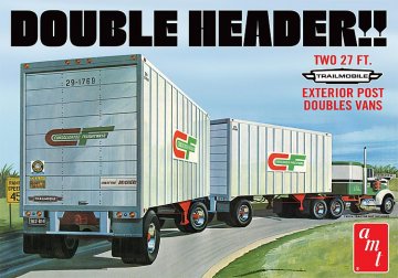 Double Header Tandem Van Trailer &middot; AMT 1132 &middot;  AMT/MPC &middot; 1:25