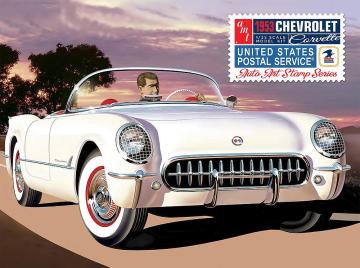 1953 Chevy Corvette, USPS Stamp Series · AMT 1244 ·  AMT/MPC · 1:25