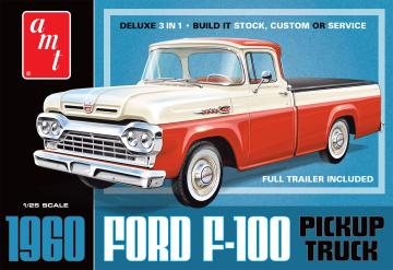 1960 Ford F-100 Pickup w/Trailer &middot; AMT 1407 &middot;  AMT/MPC &middot; 1:25