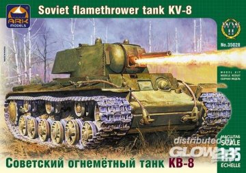 Russian heavy flamethrower tank KV-8 · ARK 35028 ·  ARK Models · 1:35