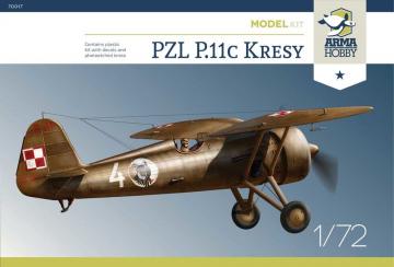 PZL P.11c Kresy Model Kit · ARM 70017 ·  Arma Hobby · 1:72