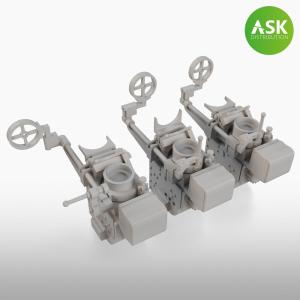 Gun Sight Type 98 - Japan WWII, 3 pc. in three different sight variants &middot; ASK A48065 &middot;  Art Scale Kit &middot; 1:48