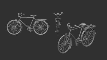 Bicycle classic - 3D print &middot; ASK A72007 &middot;  Art Scale Kit &middot; 1:72