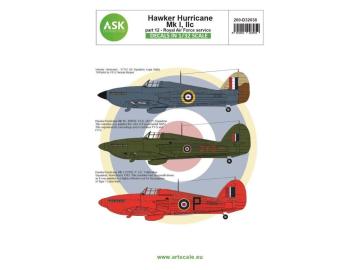 Hawker Hurricane Mk.I / Mk.IIc part 12 - Royal Air Force &middot; ASK D32038 &middot;  Art Scale Kit &middot; 1:32