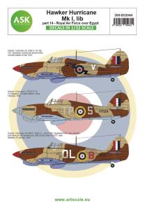 Hawker Hurricane Mk.I, IIb part 14 - Royal Air Force over Egypt &middot; ASK D32040 &middot;  Art Scale Kit &middot; 1:32