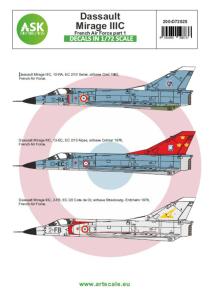 Mirage IIIC French Air Force part 1 &middot; ASK D72025 &middot;  Art Scale Kit &middot; 1:72