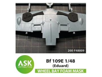 Bf 109E FOAM flexibel wheel bay mask [Eduard] &middot; ASK F48009 &middot;  Art Scale Kit &middot; 1:48