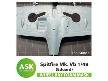 Spitfire Mk.XII  FOAM flexibel wheel bay mask [Airfix] &middot; ASK F48010 &middot;  Art Scale Kit &middot; 1:48