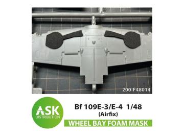 Bf 109E-3/E-4  FOAM flexibel wheel bay mask [Airfix] &middot; ASK F48014 &middot;  Art Scale Kit &middot; 1:48