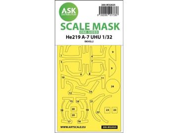 Heinkel He 2019A-7 UHU - One-sided express masks [Revell] &middot; ASK M32025 &middot;  Art Scale Kit &middot; 1:32