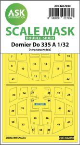 Dornier Do 335A - Double-sided mask [HK Models] &middot; ASK M32040 &middot;  Art Scale Kit &middot; 1:32