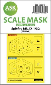 Spitfire Mk.IX - Double-sided masks [Tamiya] &middot; ASK M32047 &middot;  Art Scale Kit &middot; 1:32
