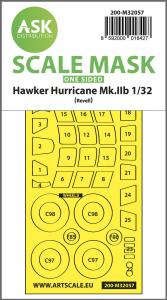 Hawker Hurricane Mk.IIB - One-sided express masks [Revell] &middot; ASK M32057 &middot;  Art Scale Kit &middot; 1:32