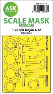 28-B/D Trojan - One-sided express fit mask [Kitty Hawk] &middot; ASK M32113 &middot;  Art Scale Kit &middot; 1:32