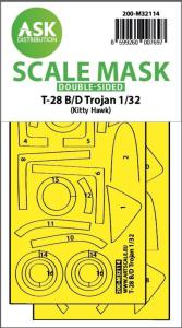 28-B/D Trojan - Double-sided express fit mask [Kitty Hawk] &middot; ASK M32114 &middot;  Art Scale Kit &middot; 1:32