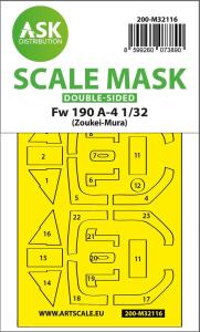 Fw 190A-4 - Double-sided express fit mask  [Zoukei-Mura] &middot; ASK M32116 &middot;  Art Scale Kit &middot; 1:32