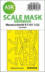Messerschmitt P.1101 - Double-sided express fit mask [Das Werk] &middot; ASK M32130 &middot;  Art Scale Kit &middot; 1:32