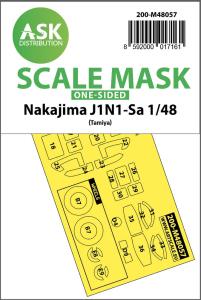 Nakajima J1N1-Sa - One-sided express mask [Tamiya] &middot; ASK M48057 &middot;  Art Scale Kit &middot; 1:48