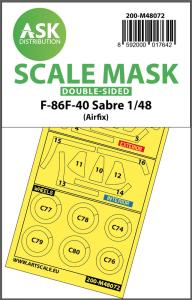 F-86F-40 Sabre - Double-sided mask [Airfix] &middot; ASK M48072 &middot;  Art Scale Kit &middot; 1:48