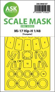 Mil Mi-17 Hip-H - One-sided express fit mask [Trumpeter] &middot; ASK M48187 &middot;  Art Scale Kit &middot; 1:48