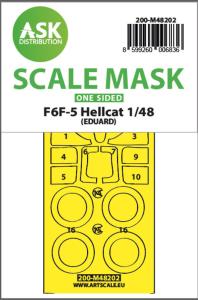 F6F-5 Hellcat - One-sided express fit mask [Eduard] &middot; ASK M48202 &middot;  Art Scale Kit &middot; 1:48