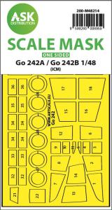 Gotha Go 242A / Go 242B - One-sided express fit mask [ICM] &middot; ASK M48214 &middot;  Art Scale Kit &middot; 1:48