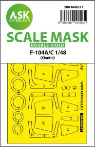 F-104A/C - Double-sided express fit mask [Kinetic] &middot; ASK M48277 &middot;  Art Scale Kit &middot; 1:48