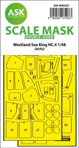 Westland Sea King HC.4 - Double-sided express fit mask [Airfix] &middot; ASK M48301 &middot;  Art Scale Kit &middot; 1:48
