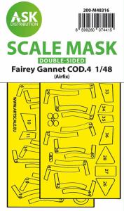 Fairey Gannet COD.4 - Double-sided fit and self adhesive express mask [Airfix] &middot; ASK M48316 &middot;  Art Scale Kit &middot; 1:48