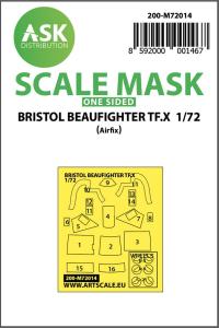 Bristol Beaufighter TF.X - One-sided painting mask [Airfix] &middot; ASK M72014 &middot;  Art Scale Kit &middot; 1:72