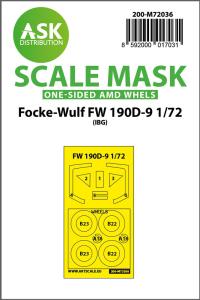 Focke-Wulf Fw 190D-9 - One-sided painting mask [IBG] &middot; ASK M72036 &middot;  Art Scale Kit &middot; 1:72