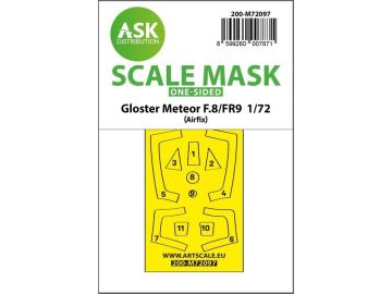 Gloster Meteor F.8/F9 - One-sided fit express mask [Airfix] &middot; ASK M72097 &middot;  Art Scale Kit &middot; 1:72