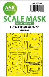 F-14D - Double-sided fit express mask [Tamiya] &middot; ASK M72106 &middot;  Art Scale Kit &middot; 1:72