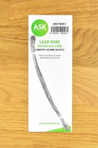 Lead Wire - Round Ø 0,3 mm x 120 mm (cca. 30 pcs) &middot; ASK T0051 &middot;  Art Scale Kit
