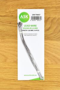 Lead Wire - Round Ø 0,9 mm x 120 mm (cca. 14 pcs) &middot; ASK T0057 &middot;  Art Scale Kit