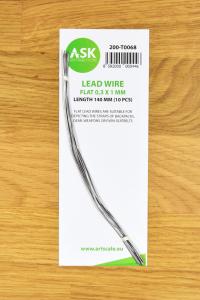 Lead Wire - Flat 0,3 x 1 x 140 mm (cca. 10 pcs) &middot; ASK T0068 &middot;  Art Scale Kit