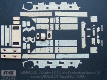 PzKpfw IV H Late Production (2) „DRAGON” Smart Kit 6300 · AT 35047 ·  Atak Model · 1:35