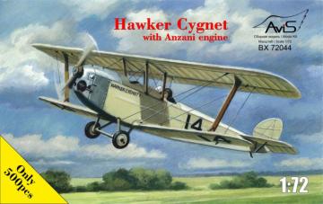 Hawker Cygnet with Anzani engine · AVIS 72044 ·  Avis · 1:72