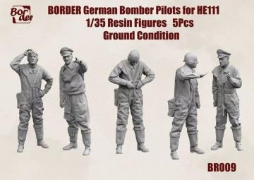 German Bomber Pilots for He 111 Ground Condition (5 pcs) · BM BR009 · Border Model · 1:35 German Bomber Pilots for He 111 Ground Condition (5 pcs) · BM BR009 · Border Model · 1:35